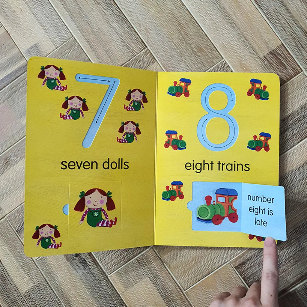 count with me 123 board book-Lift the Flap pages