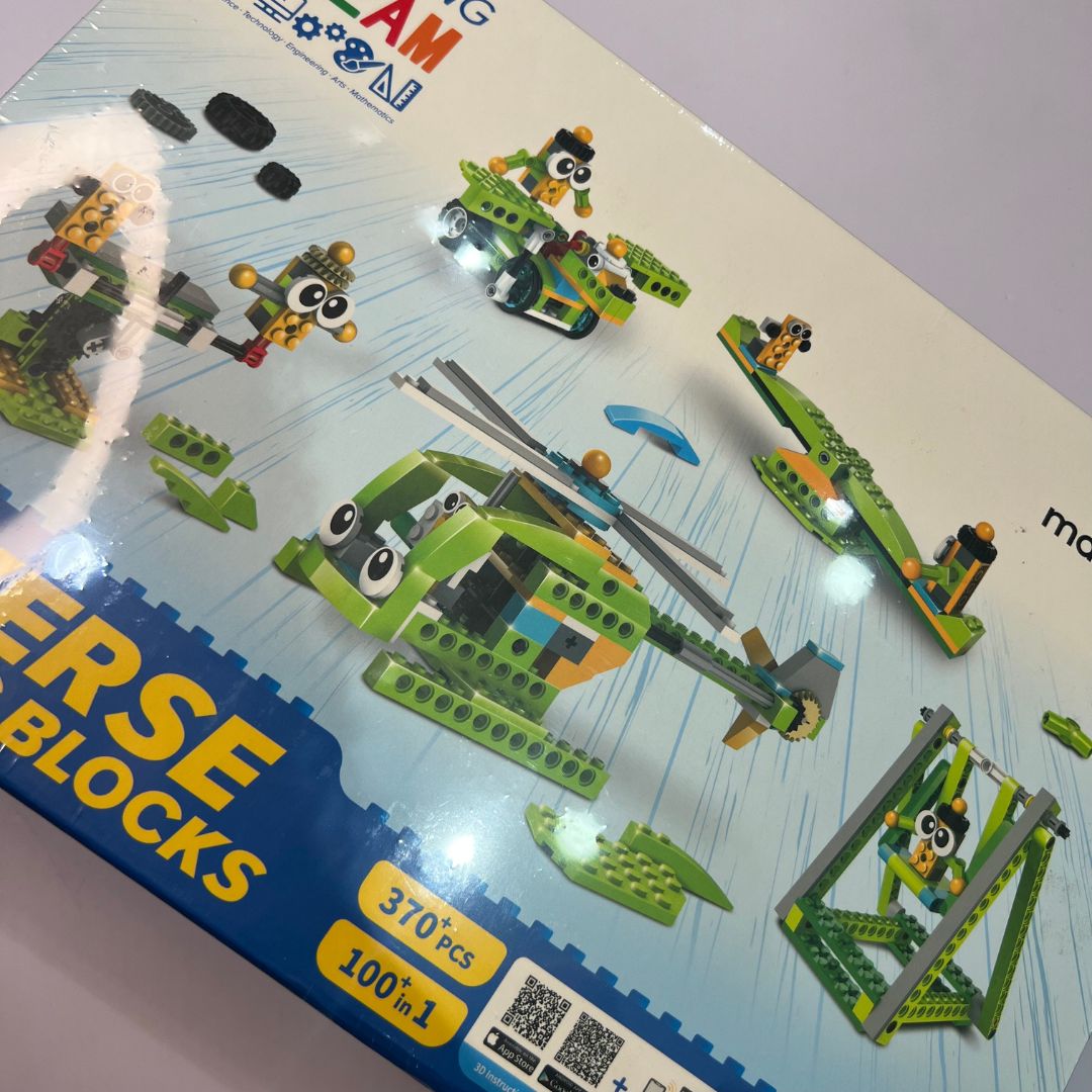 Makerzoid STEAM Diverse Building Blocks - 370 Pieces