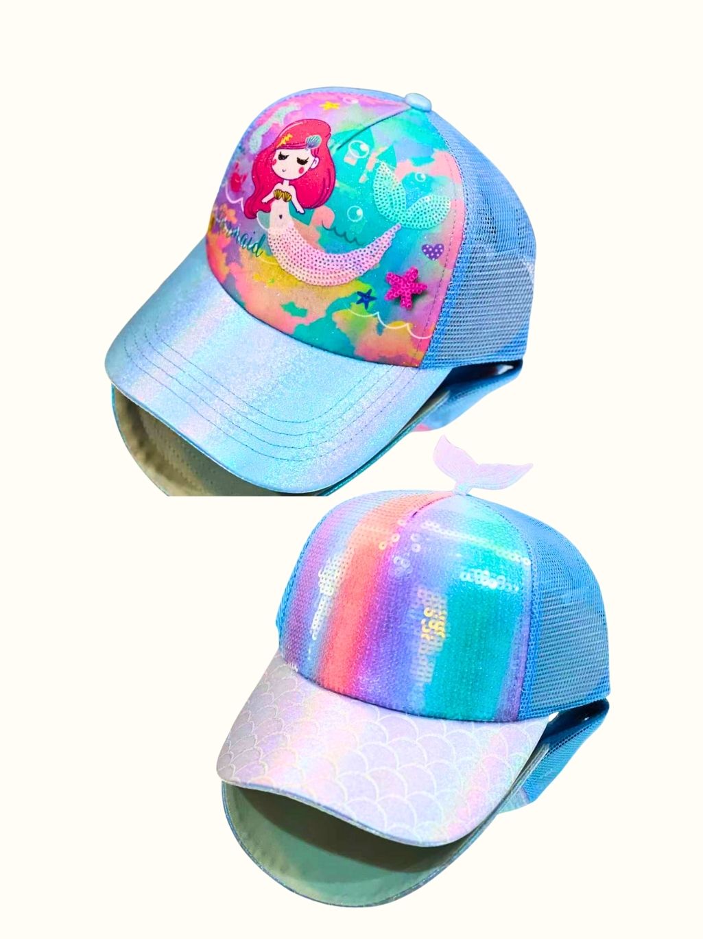 3D Character Cap – Kids Cartoon Mesh Hat