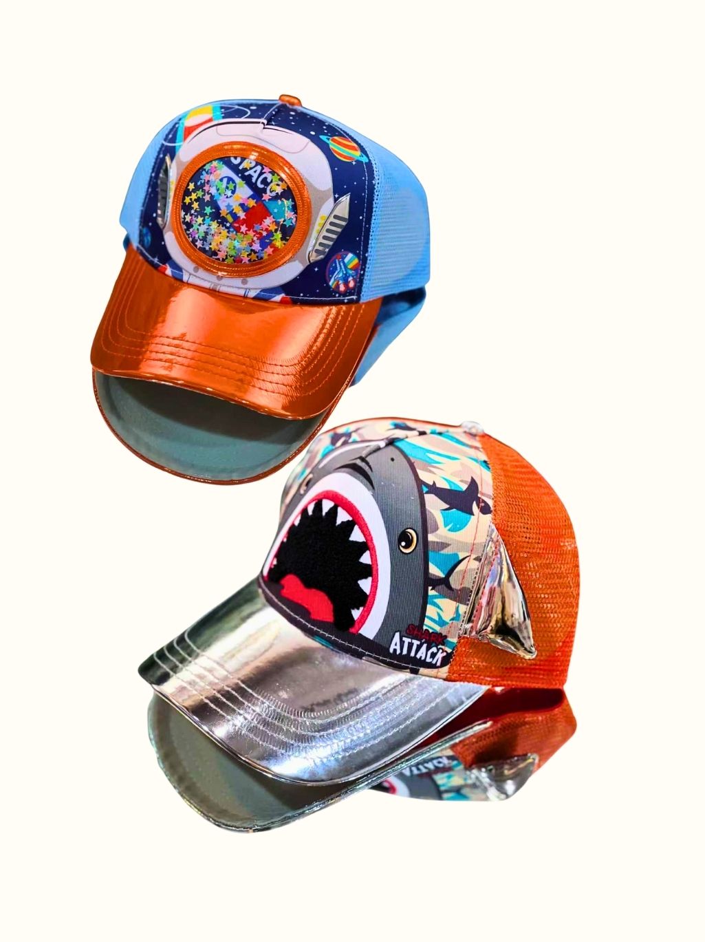 3D Character Cap – Kids Cartoon Mesh Hat