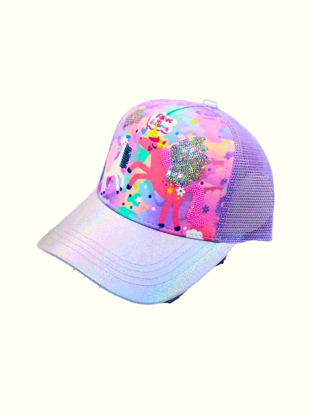 3D Character Cap – Kids Cartoon Mesh Hat