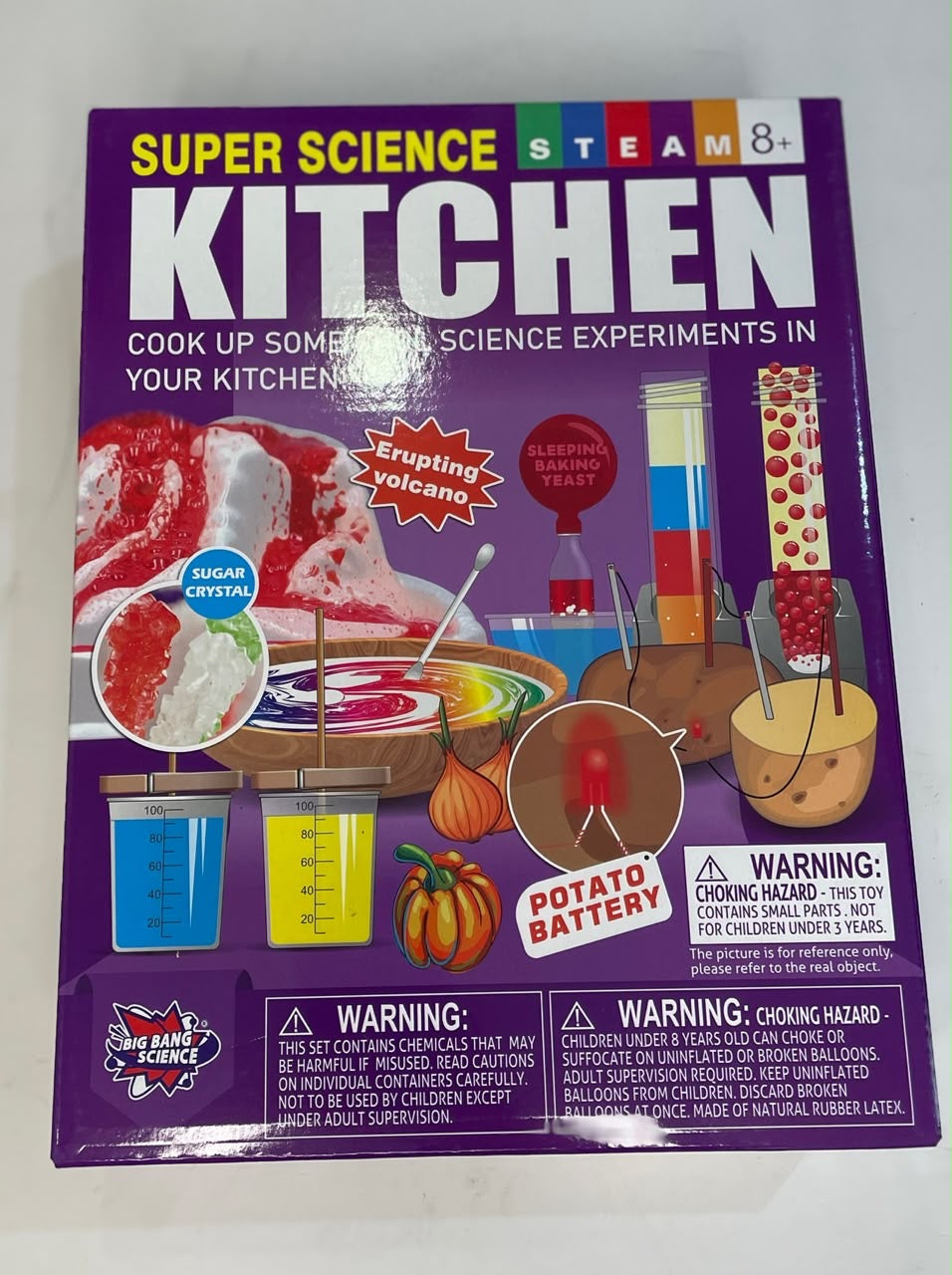 Super Science Kitchen STEAM Kit | Kitchen Science Experiment Set | 10 Hands-On STEM Activities for Kids 8+