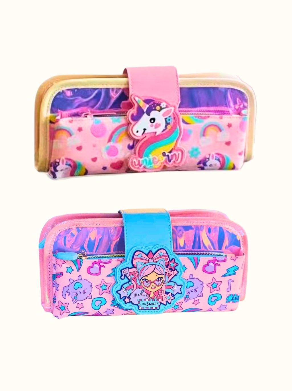 Double Layer Pencil Case – Space, Football, Unicorn & Mermaid Themes