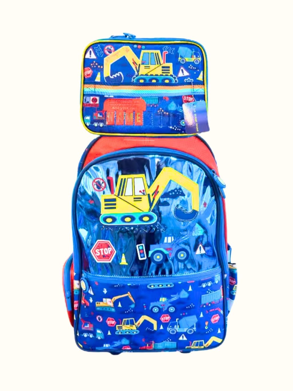 Trolley Backpack & Matching Lunch Bag Set – Spacious, Durable & Kid-Friendly