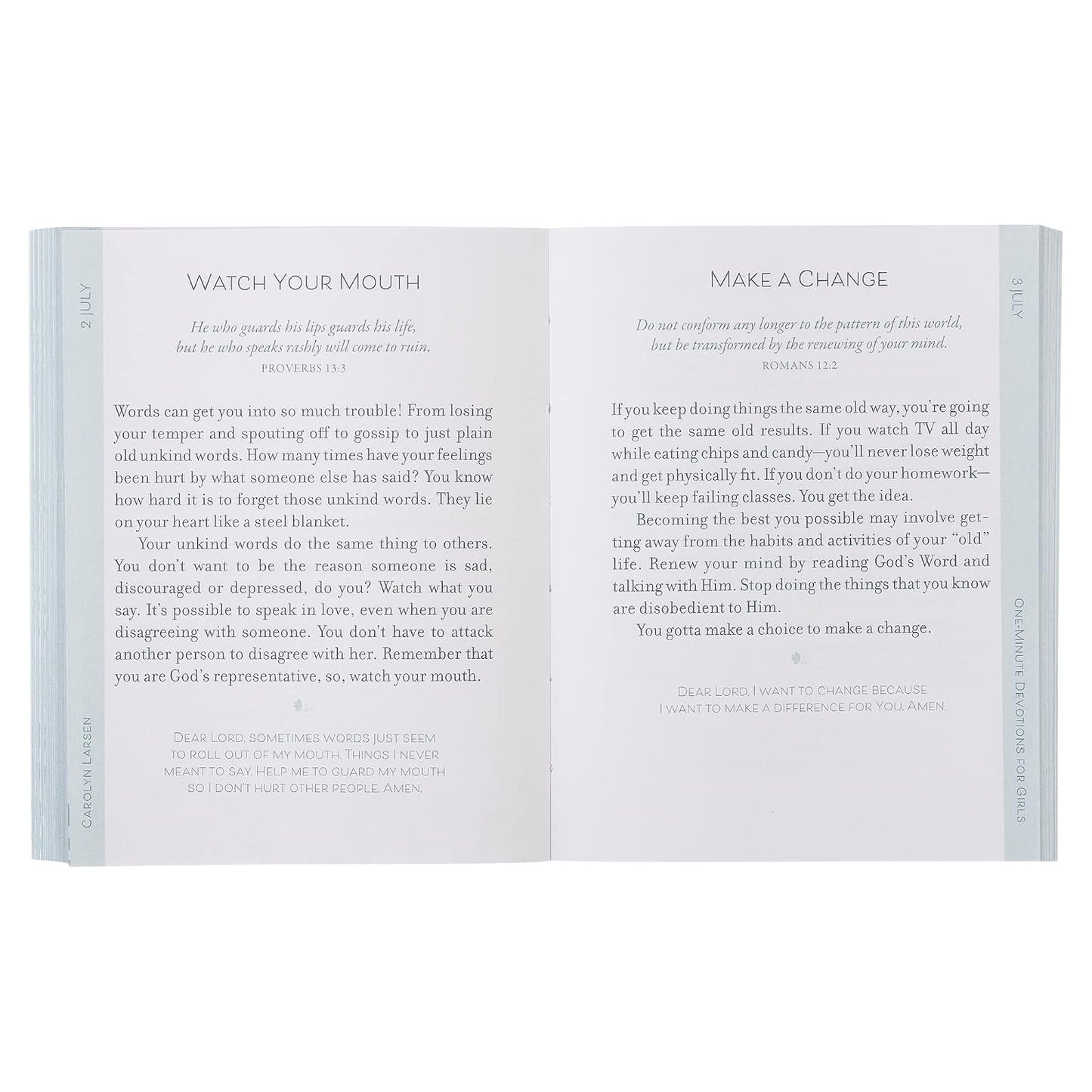 One-Minute Devotions for Girls