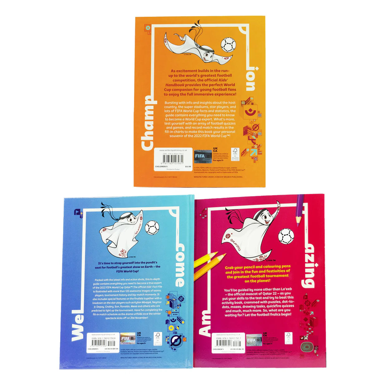 Fifa World Cup 2022 Kids' Book Set – Handbook, Activity & Fact File-Hardcover