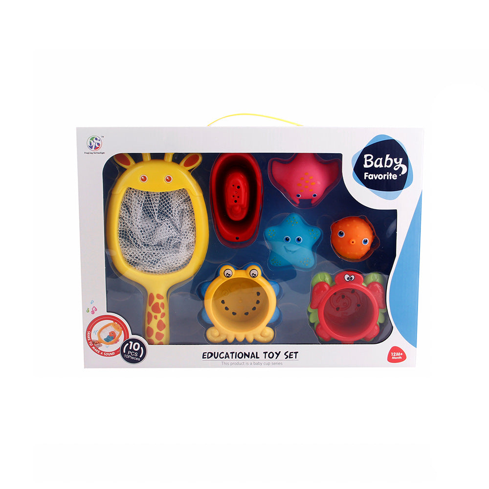 Baby Bath Animal Fishing Play Set (10-Piece)