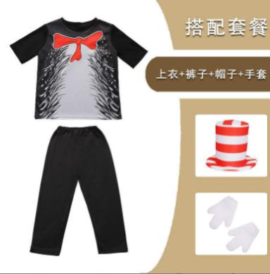 Dr. Seuss Cat in the Hat Costume for Children | World Book Day Costume