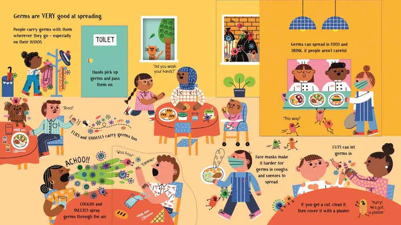 Usborne Step inside Science Germs-BOARDBOOK