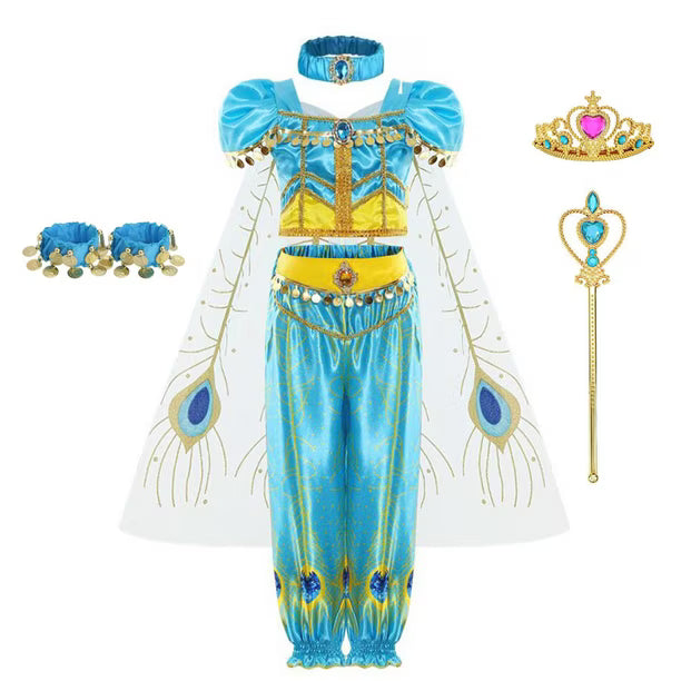 Princess Jasmine Costume with Accessories | Arabian Princess Dress Up Costume
