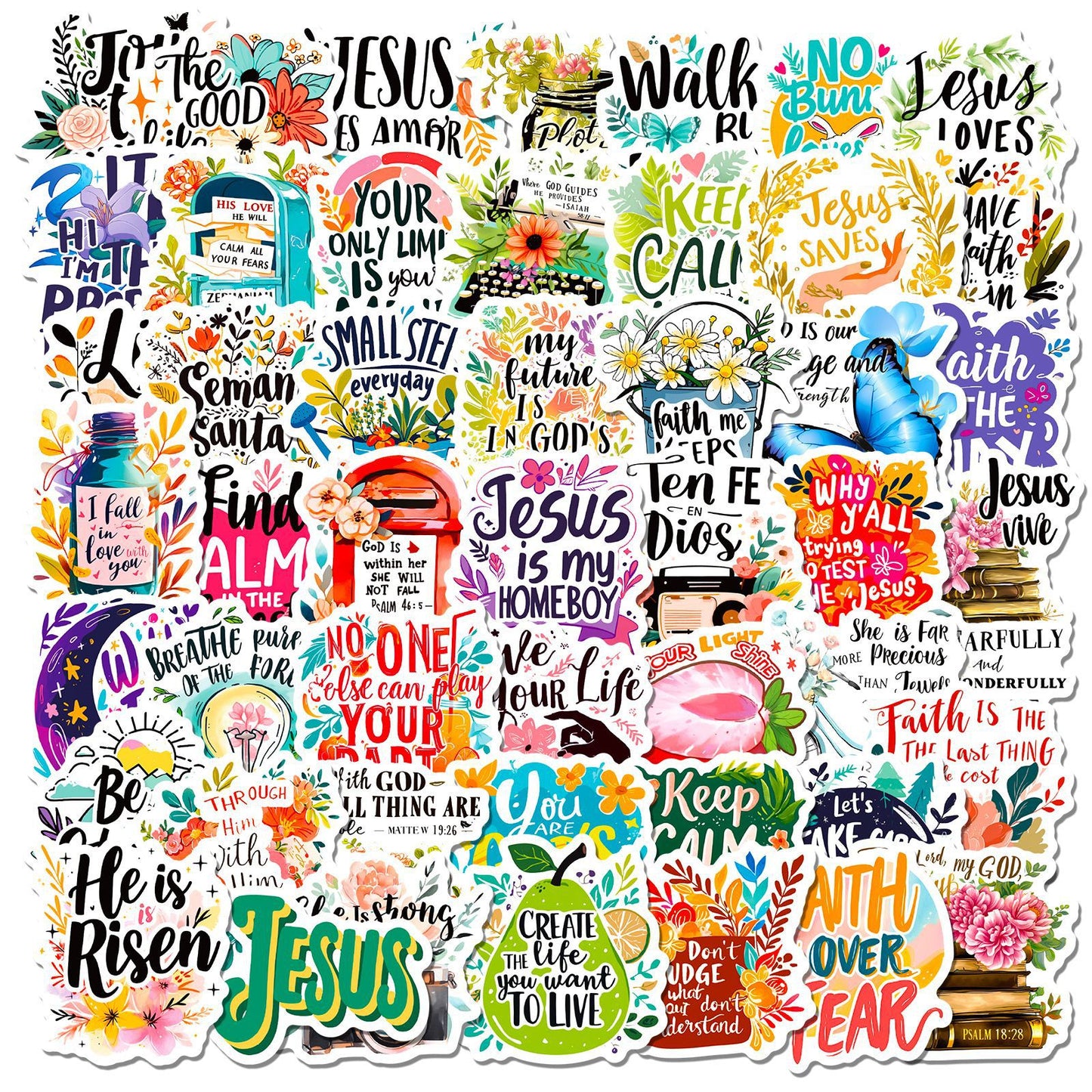 Christian-themed stickers