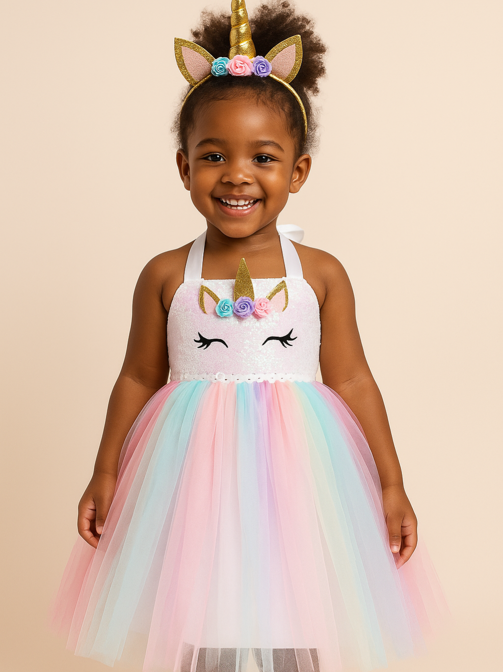 Unicorn Tutu Dress & Headband Set