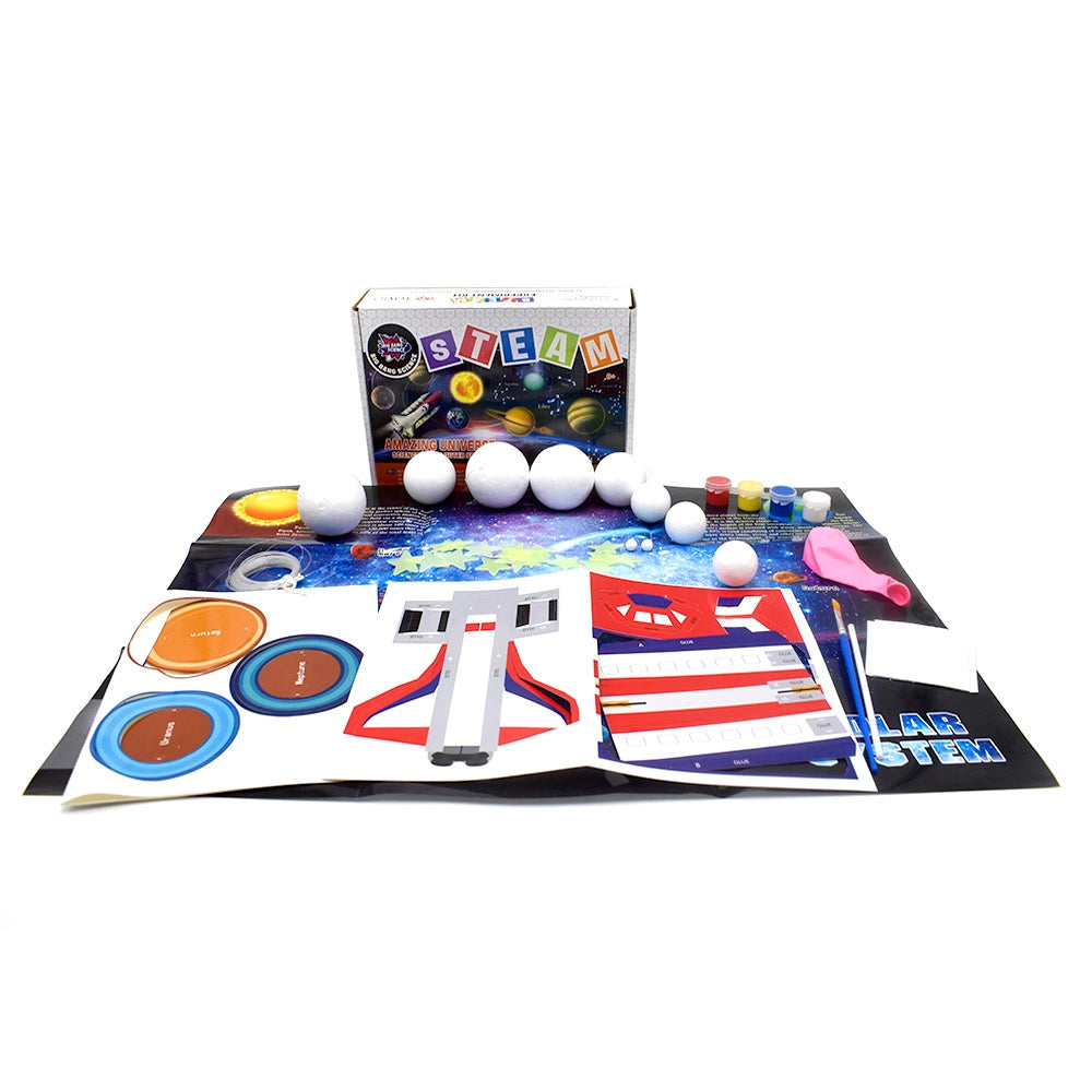 Amazing Universe STEAM Science Kit | Solar System & Space Exploration Kit | STEM Learning Toy for Kids 8+