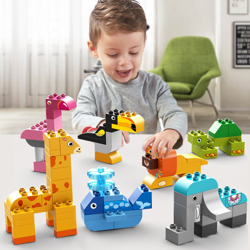 Animal Park Big Building Blocks Set for Kids | 102PCS Educational Animal Toy