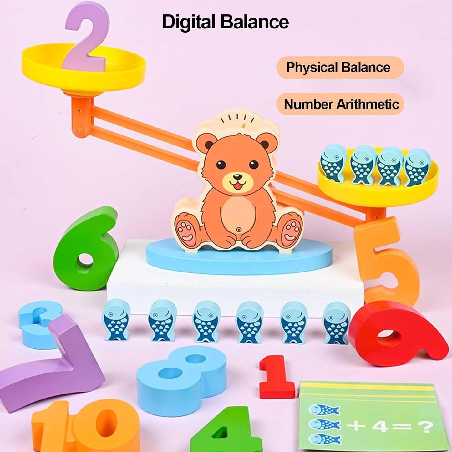 Bear Math Balance Toy – Counting & Number Learning Game
