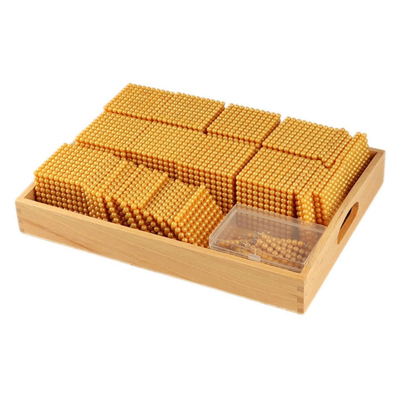 Montessori Golden Bead Set – Math & Place Value Toy for Kids