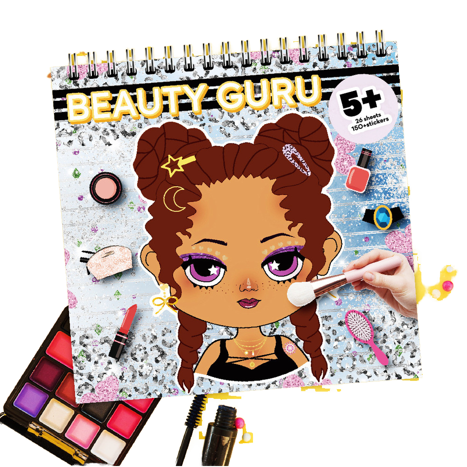 Beauty Guru Sticker & Dress-Up Activity Book – 150+ Stickers