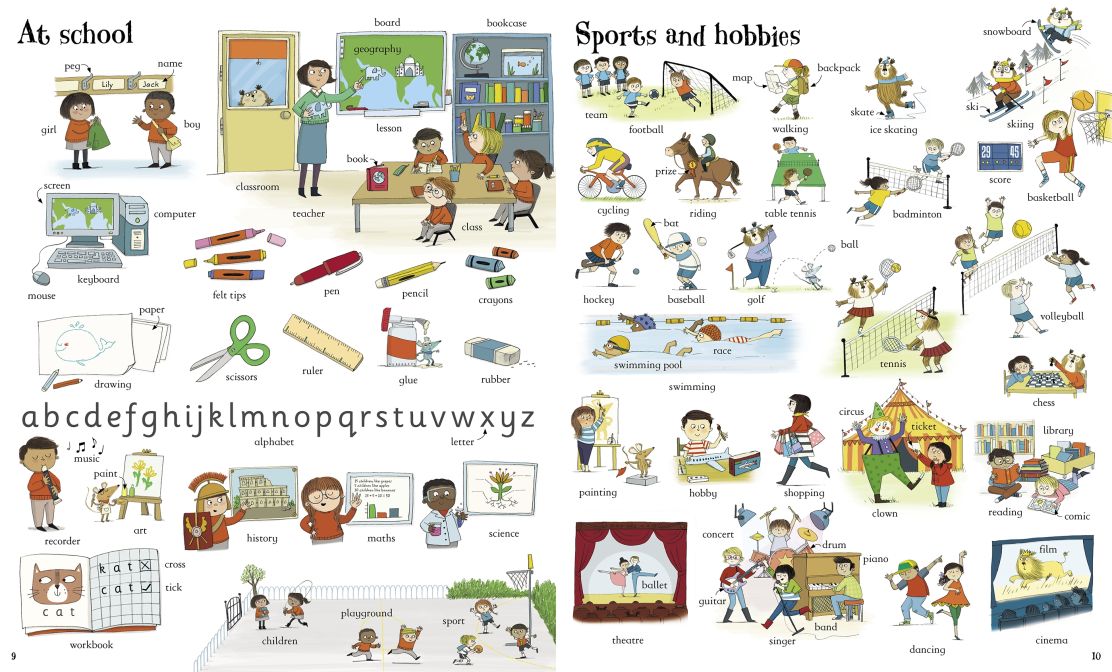 Usborne Big book of english words (Boardbook)