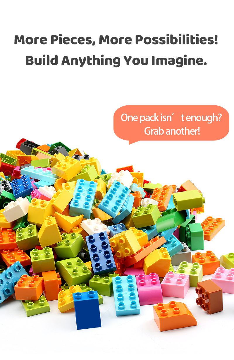 500g Large Building Blocks Set for Kids | DIY Creative Construction Toy