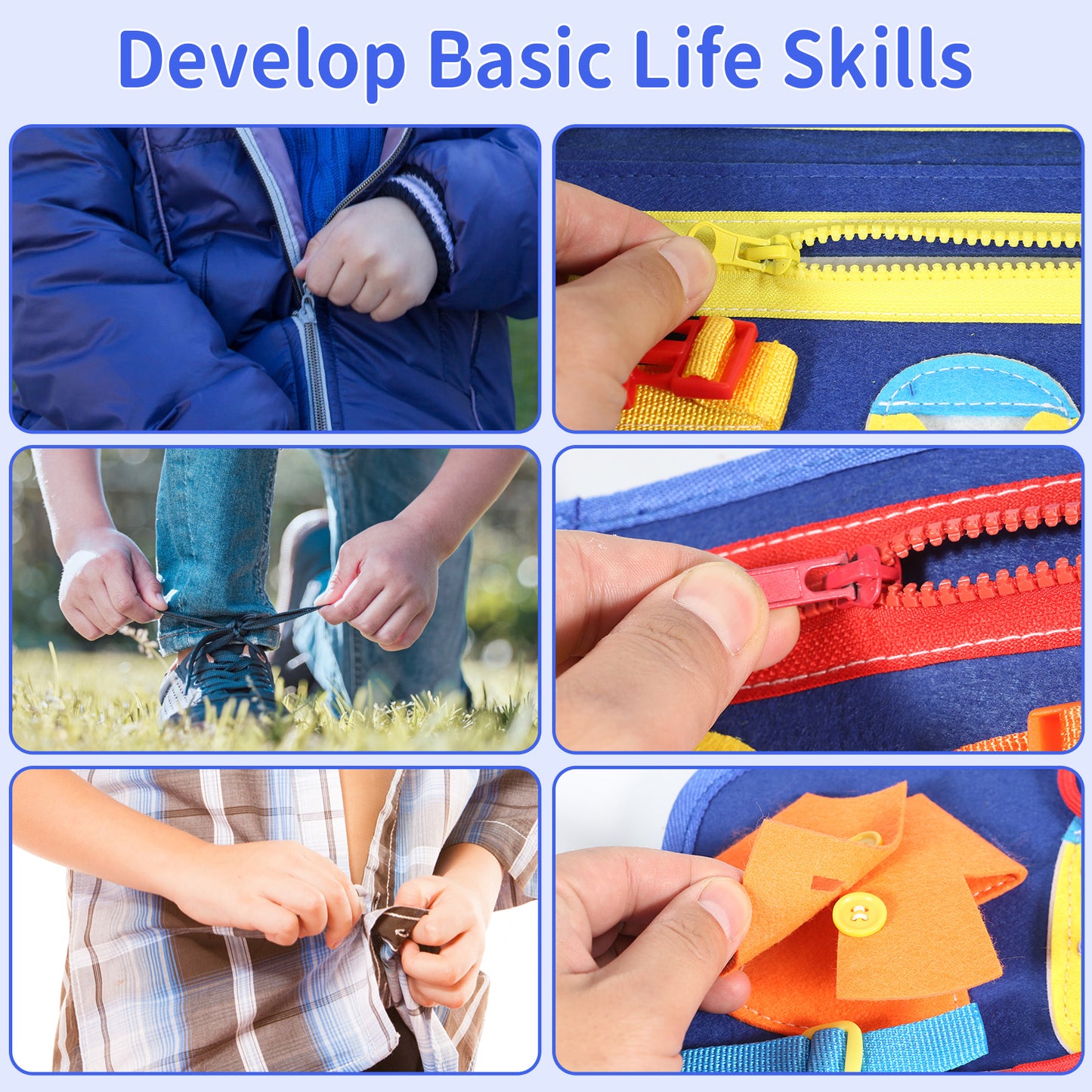 Montessori Busy Books – Detachable Pages