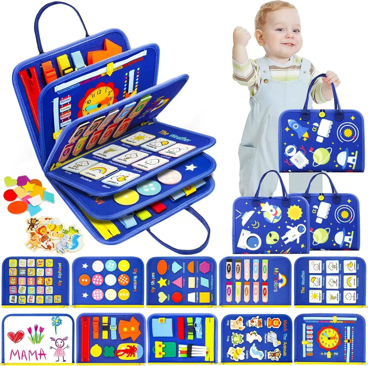 Montessori Busy Books – Detachable Pages