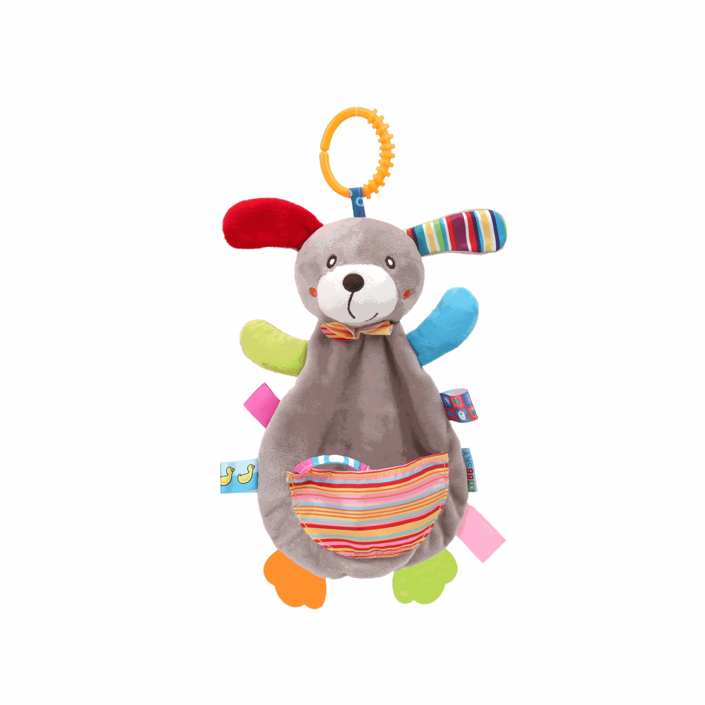 Animal Comfort Blanket Toy – Sensory Plush for Infants-dog,rabbit,tortoise