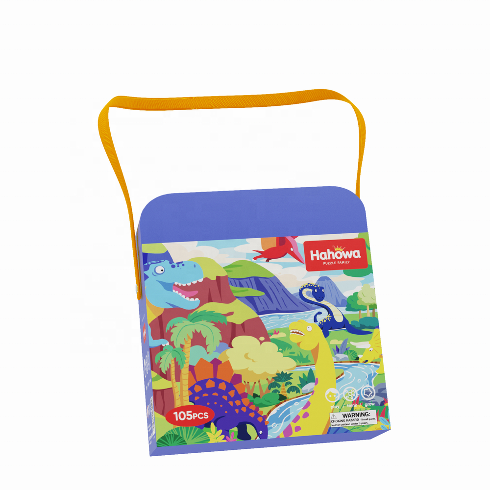 Dinosaur-Shaped Puzzle – 100+ Pieces Educational Jigsaw