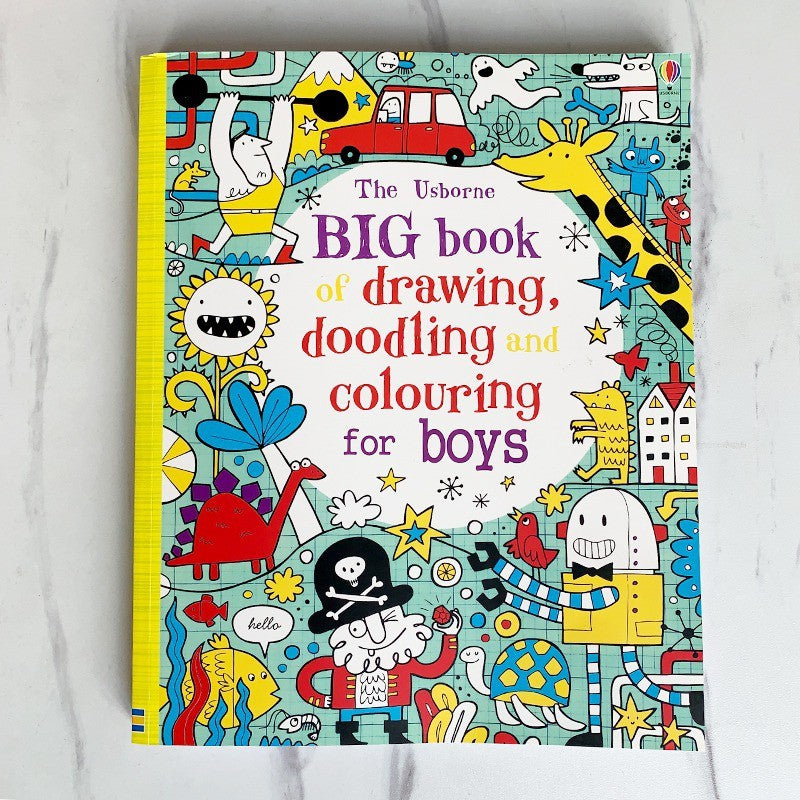 Usborne Drawing Coloring Doodling Books – Set of 3
