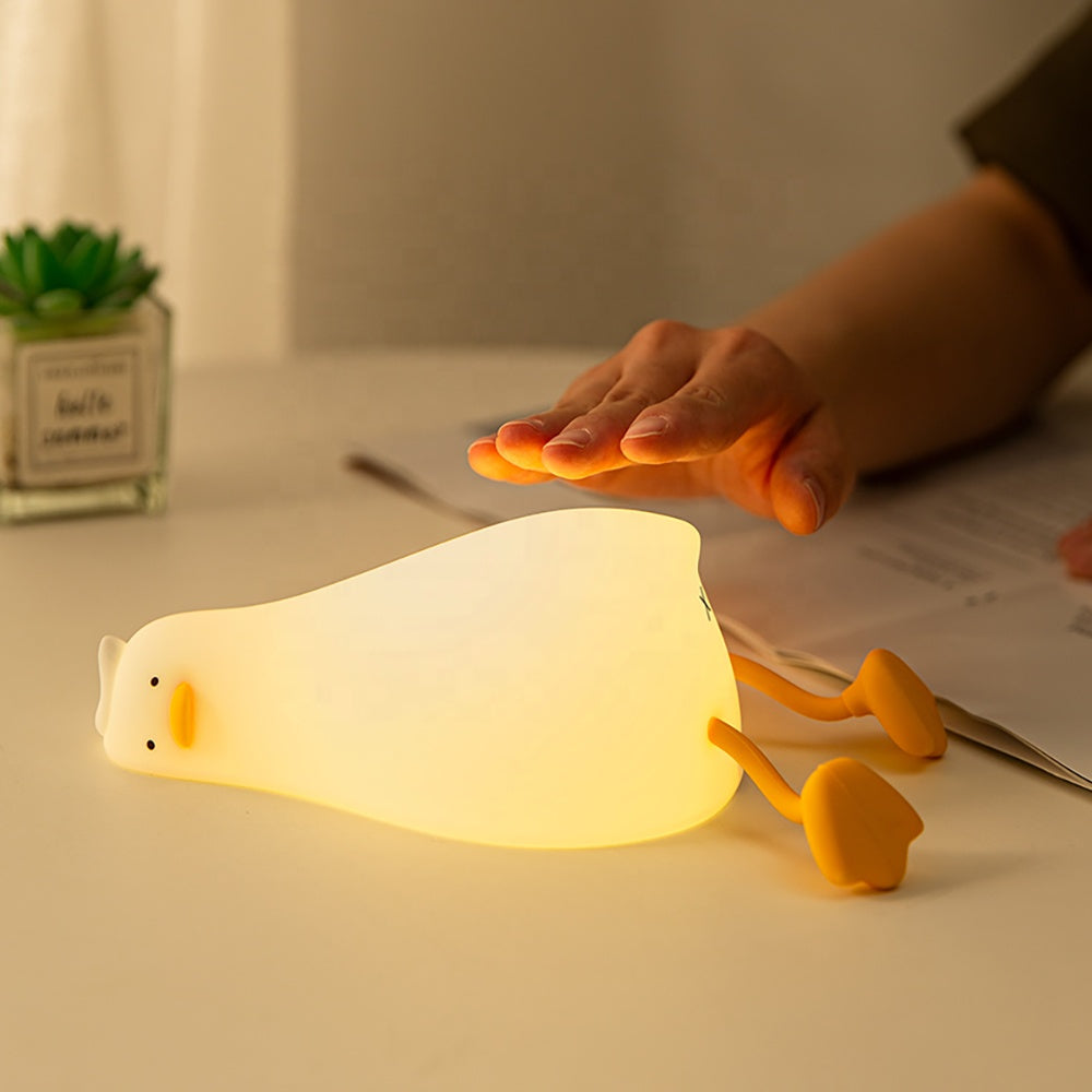 Duck-Shaped Rechargeable Night Light for Kids