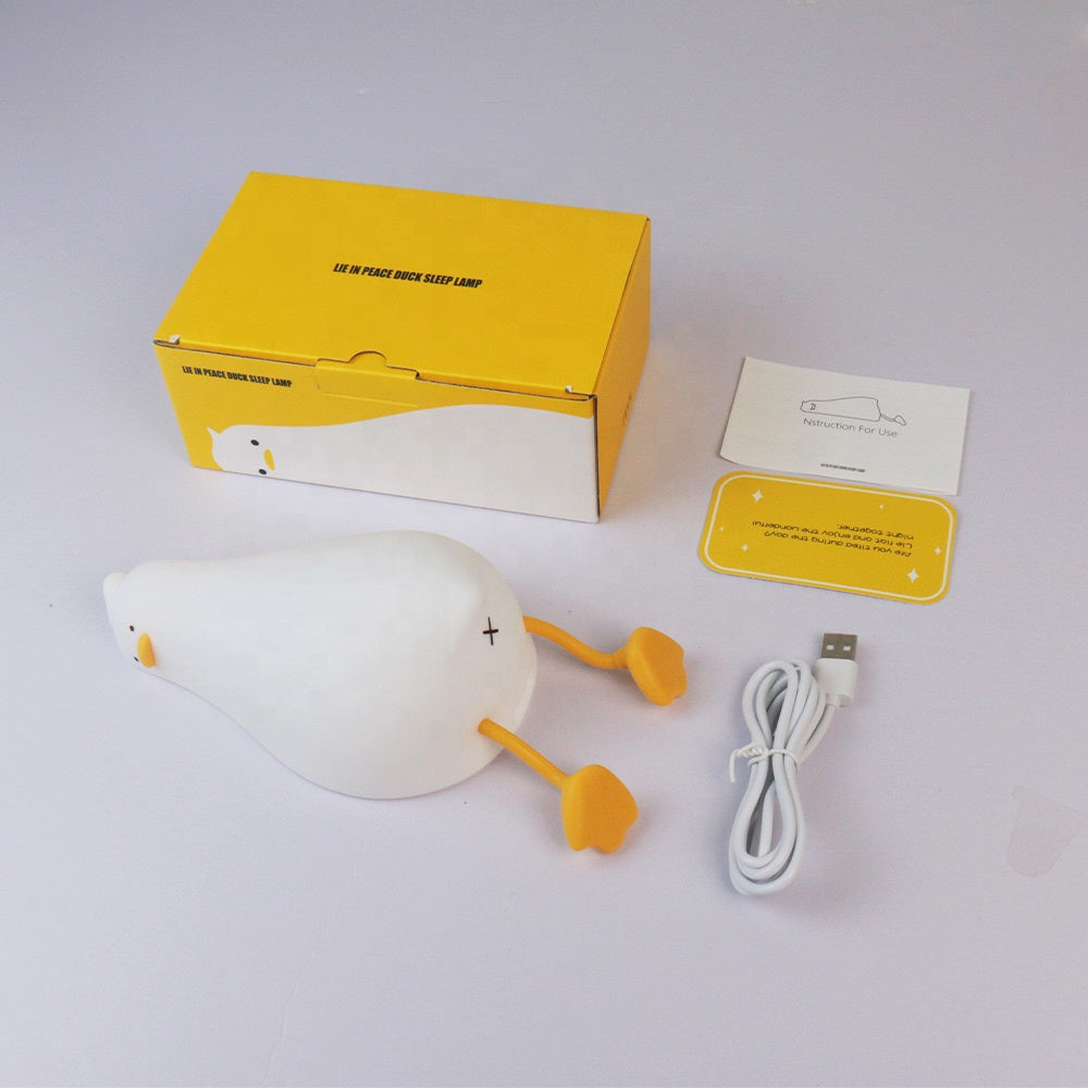Duck-Shaped Rechargeable Night Light for Kids