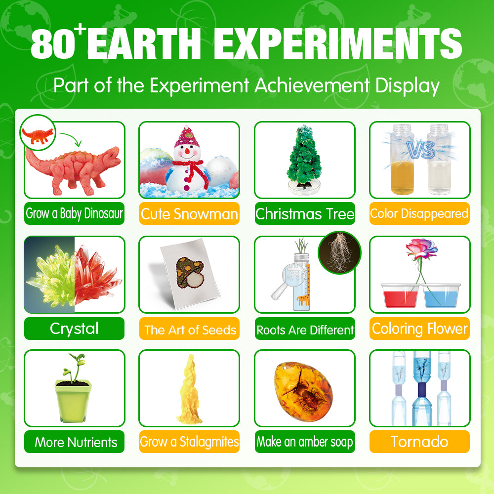 Earth Science Kit – 80+ Fun STEM Experiments for Kids