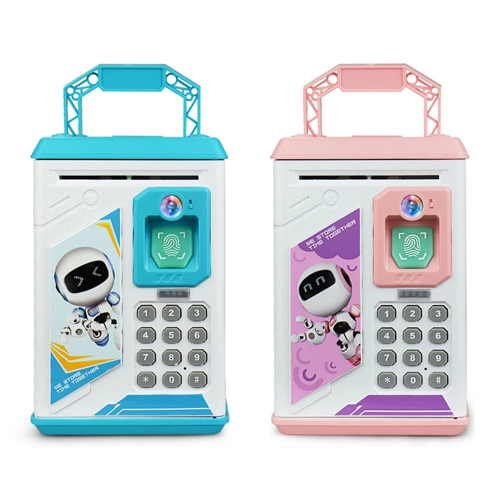 Electronic Fingerprint Piggy Bank for Kids – ATM Safe Money Box with Password Lock