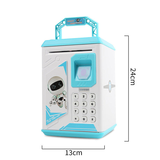 Electronic Fingerprint Piggy Bank for Kids – ATM Safe Money Box with Password Lock