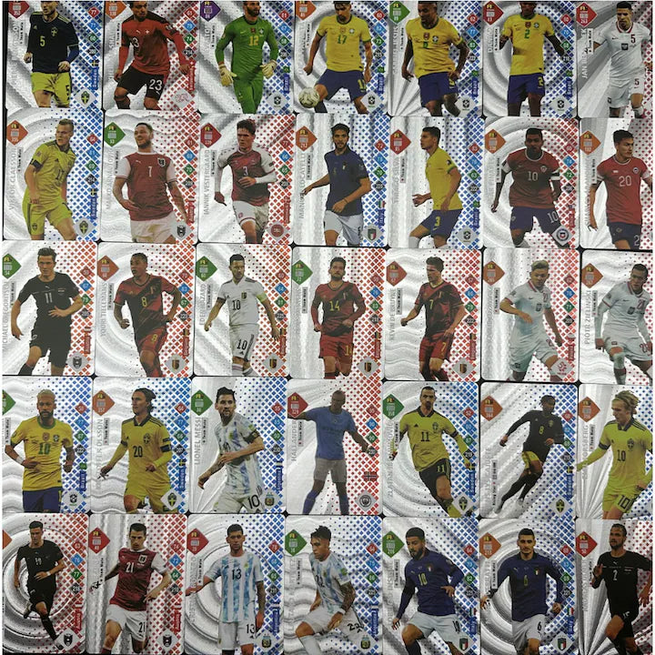 55PCS Football Star Cards Kenya – Gold, Silver & Black Limited Edition