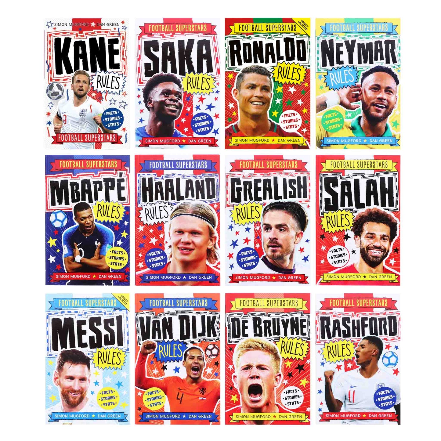 Football Superstars 12 Books Collection Set By Simon Mugford & Dan Green - Ages 5+ - Paperback