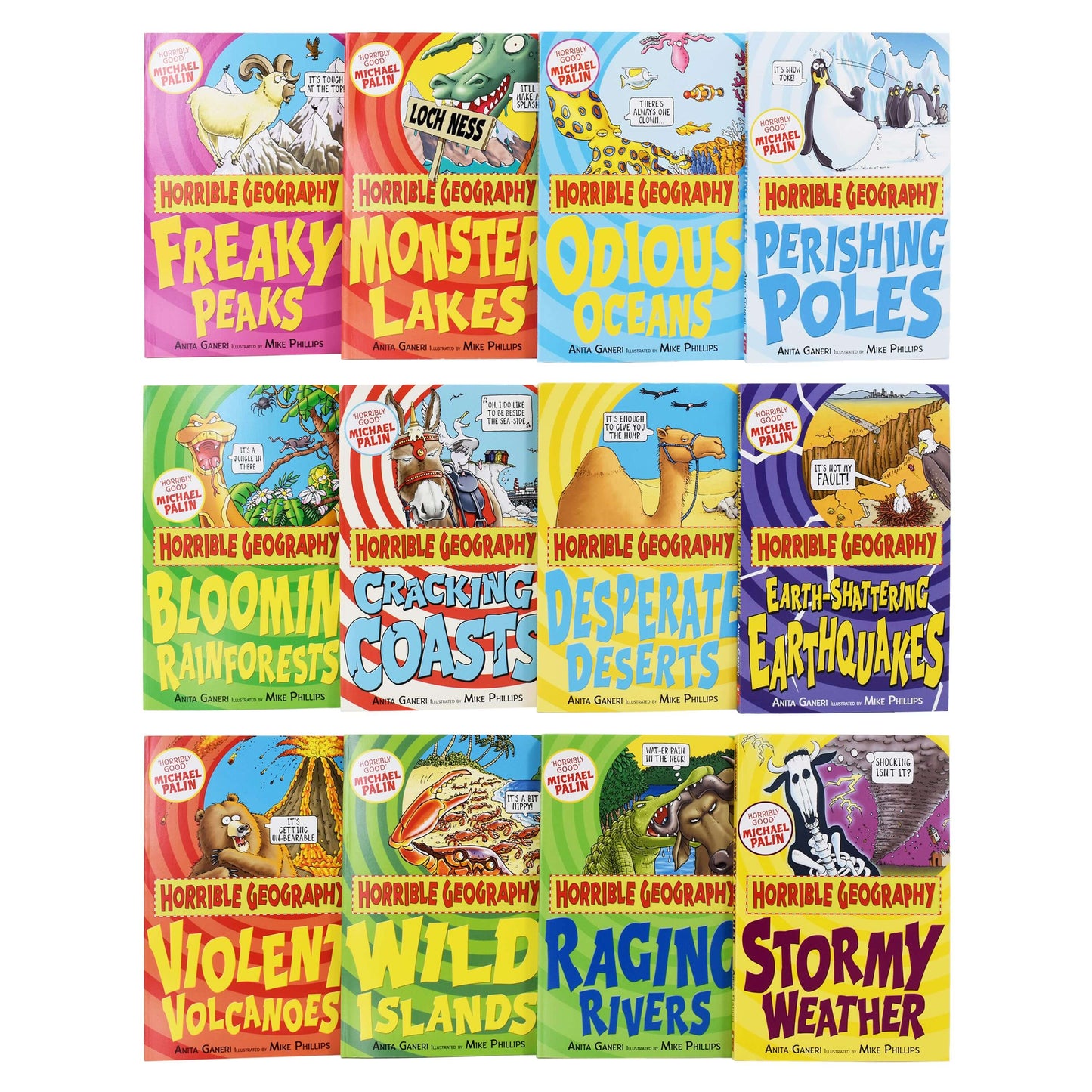 Horrible Geography Collection 12 Books Box Set By Anita Ganeri - Ages 9-14 - Paperback