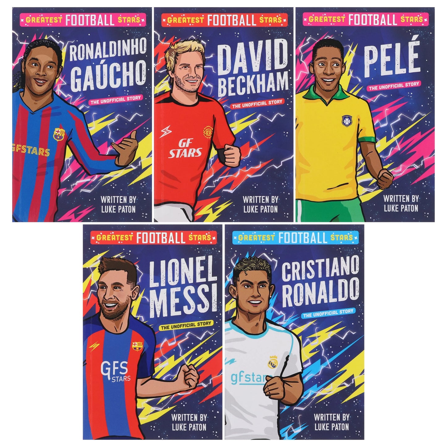 The Greatest Football Stars Series: 5 Books Collection Box Set - Ages 7-9 - Paperback