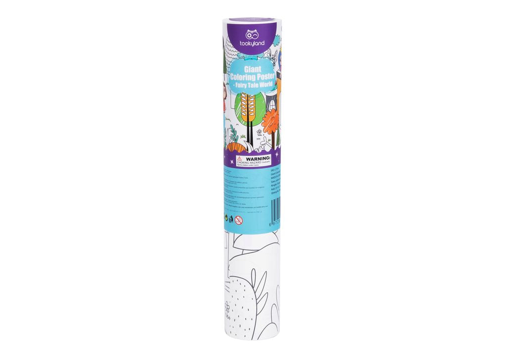 Tookyland Giant Coloring Poster – Fairy Tale & Animal Themes