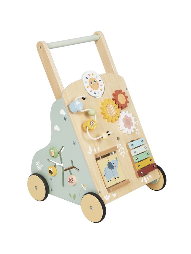 Tooky Toy Wooden Baby Walker - Pastel