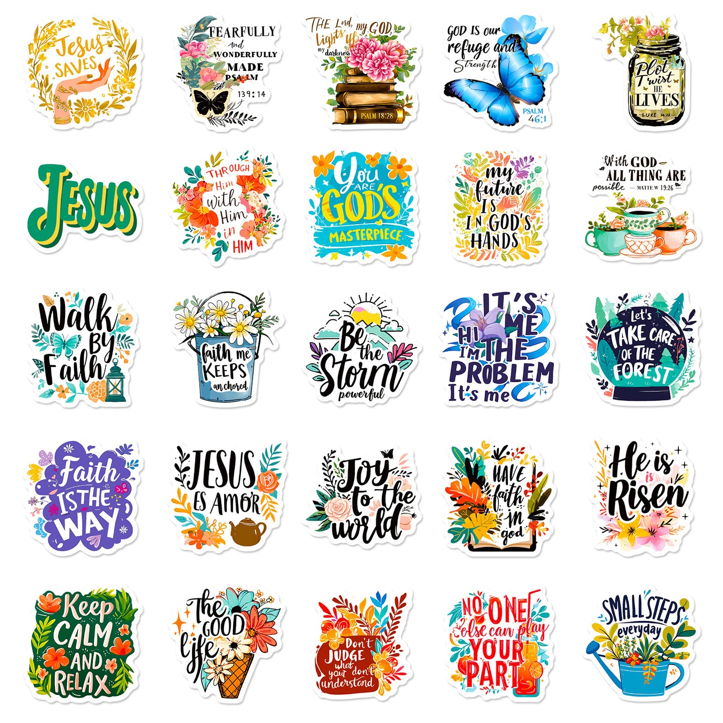 Christian-themed stickers