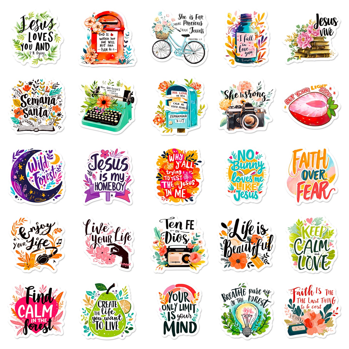 Christian-themed stickers