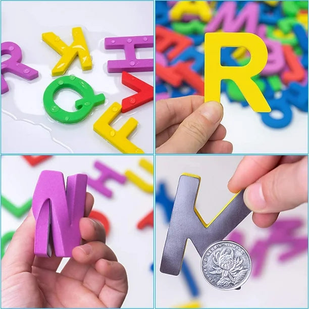 227Pcs Magnetic Letters Numbers for Kids with Dry Erase Magnetic Board & Storage Box - Magnetic Letters classroom set, Educational Refrigerator Magnets for Kids Preschool Learning & Spelling Toy Game