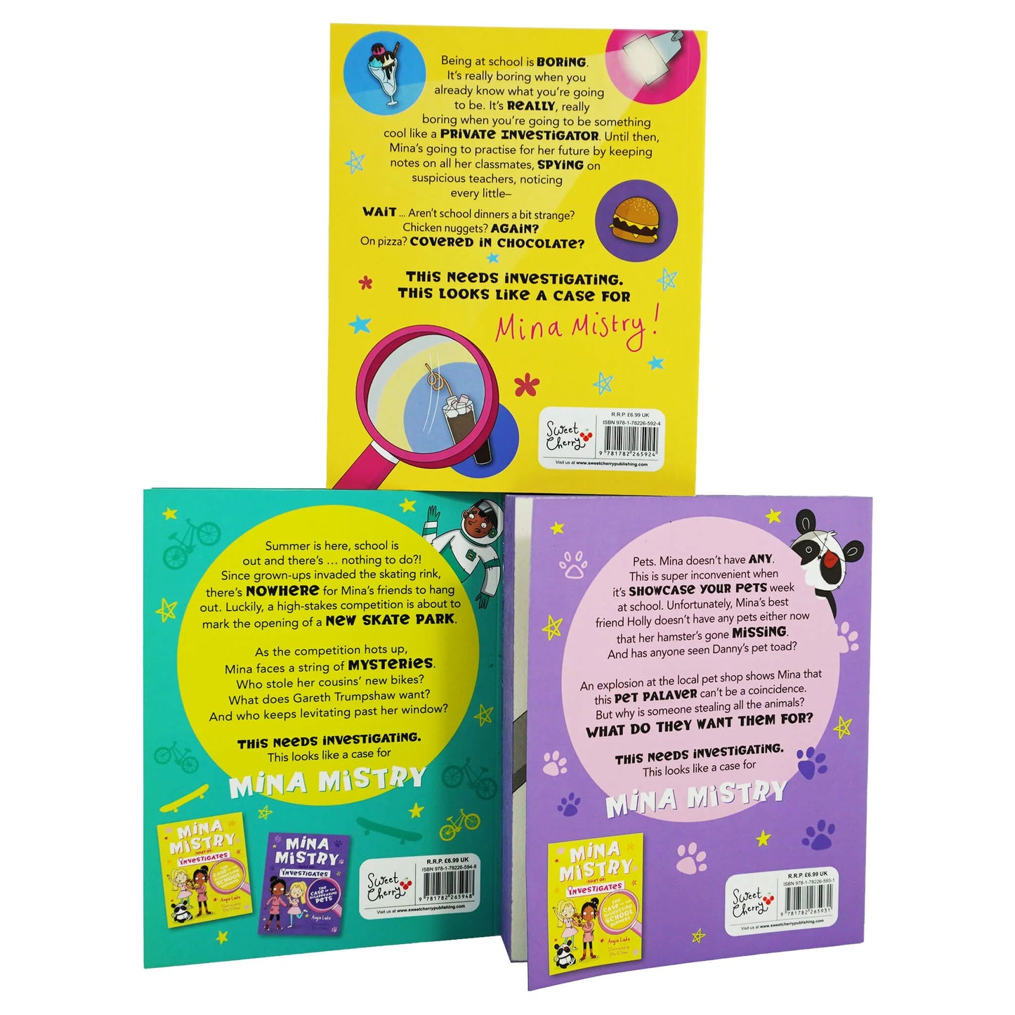 Mina Mistry Sort Of Investigates Series 3 Books Collection Set By Angie Lake - Ages 7-9 - Paperback