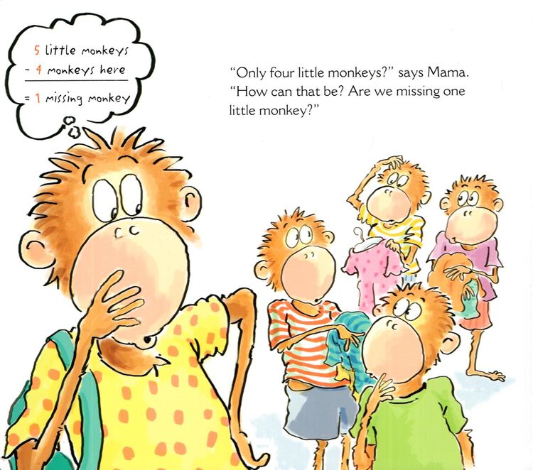 Five Little Monkeys Series by Eileen Christelow-Paperback