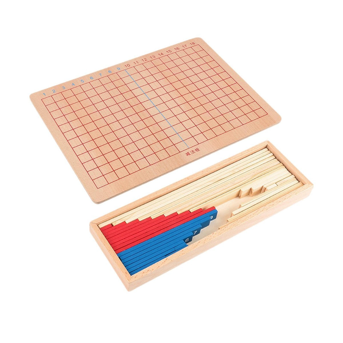 Montessori Addition & Subtraction Board | Wooden Math Learning Set