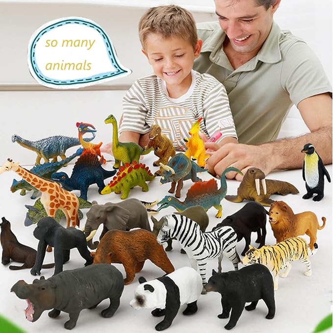 Montessori Animal Matching & Sorting Game – Educational Shape Language Cards and Animal Figurines