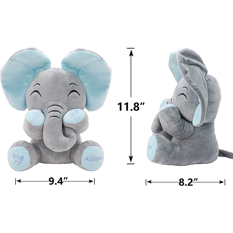 Musical Peekaboo Elephant Plush Toy