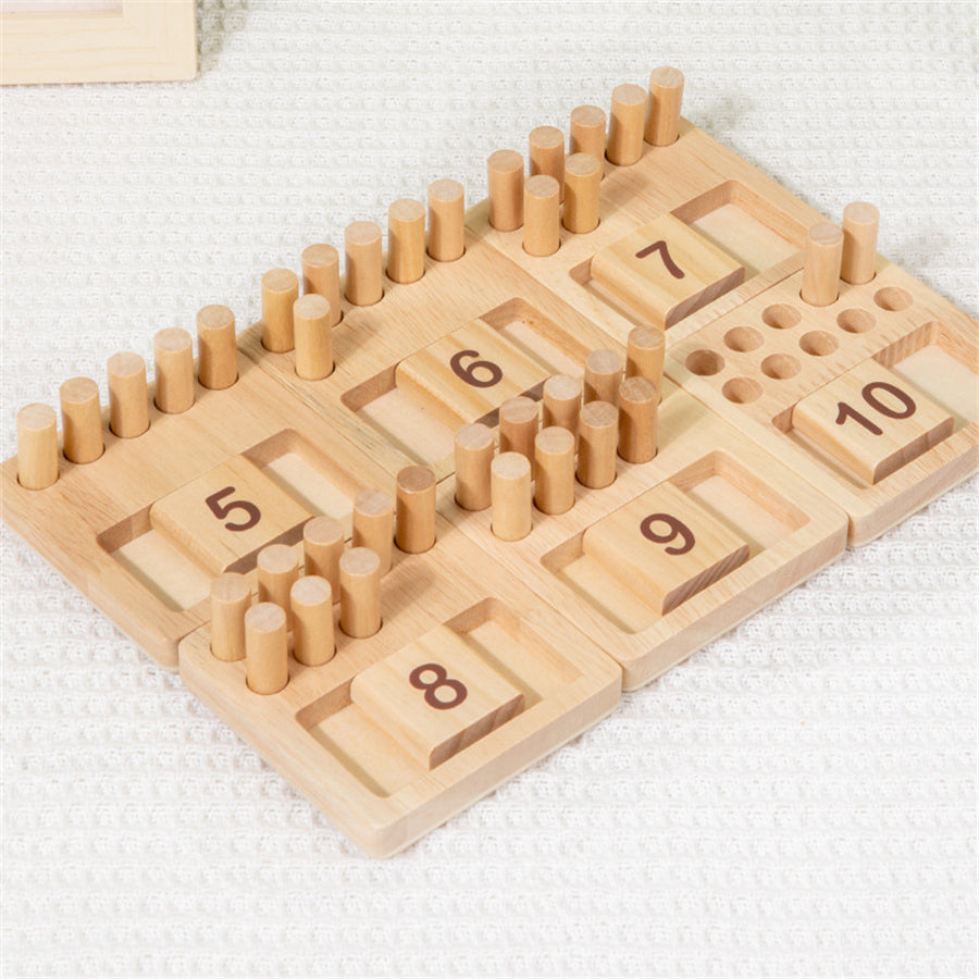 Wooden Math Toy for Kids – Counting, Addition, Subtraction, Multiplication, Division