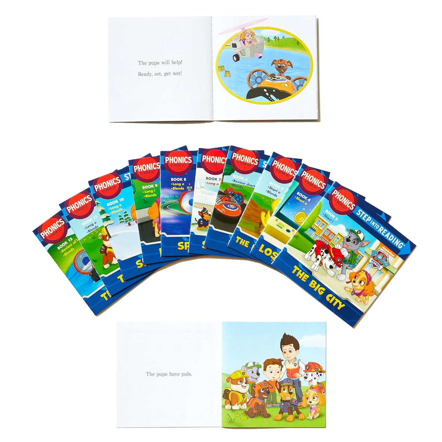 Paw Patrol Phonics Reading Set – 12 Early Reader Books for Kids (Step Into Reading Collection)