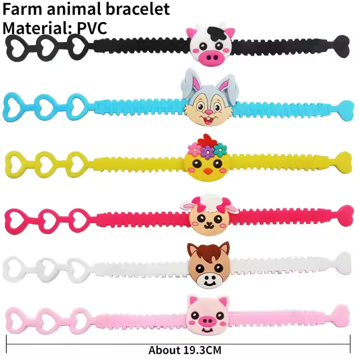 Farm Animal Party Favors – 72pcs Party Pack (Necklaces, Keychains, Bags & Fillers for Kids)